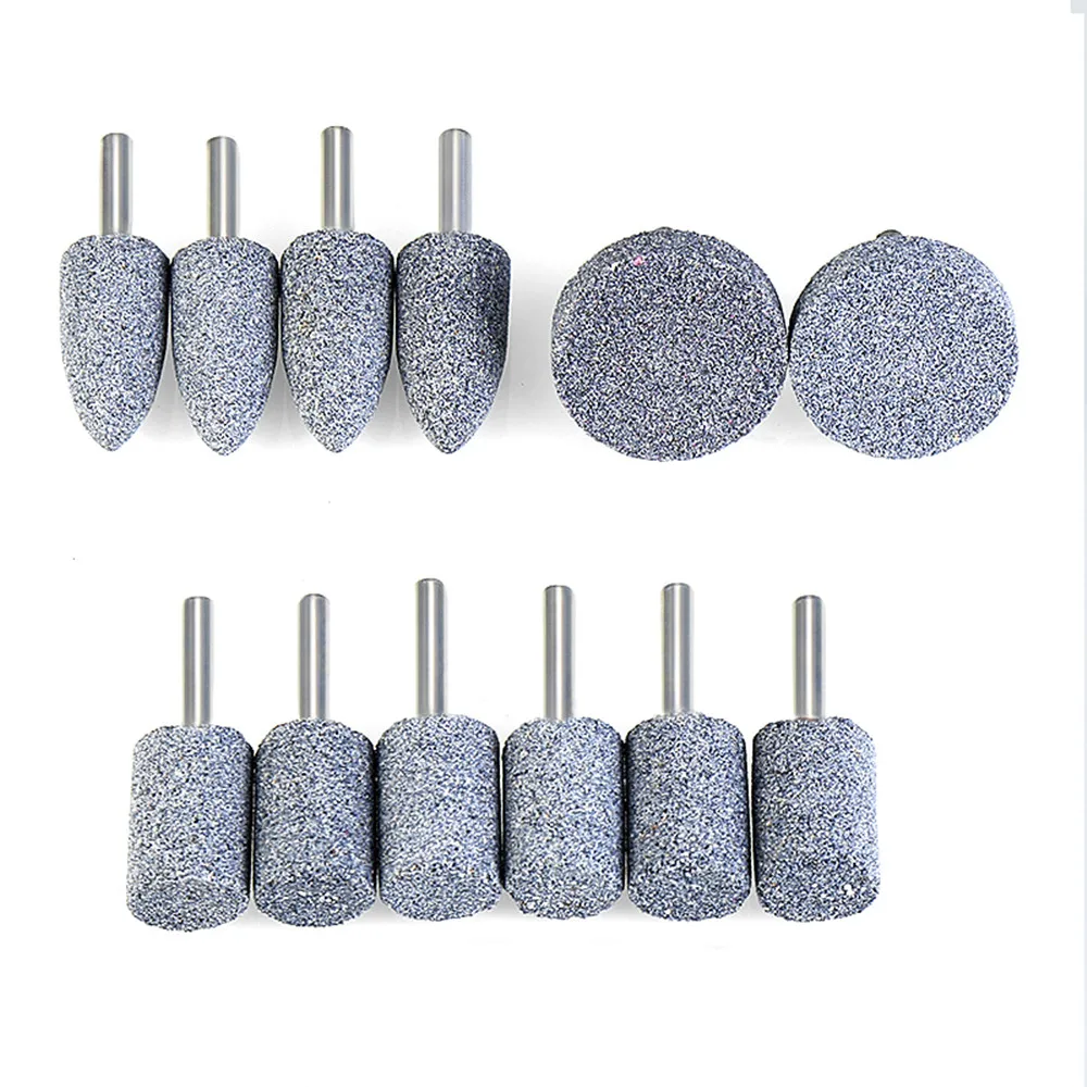 

6mm Shank Grinding Wheel Grinding Head Bullet Type Cylindrical T-shaped Abrasives Jade Metal Wood Carving Grinding and Polishing