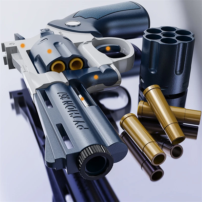 

Revolver Soft Bullet Gun ZP5 Pistol 357 Shell Throwing Toy Pistol Soft Bullet Toy Gun Weapon CS Model Gun for Boys Children Gift
