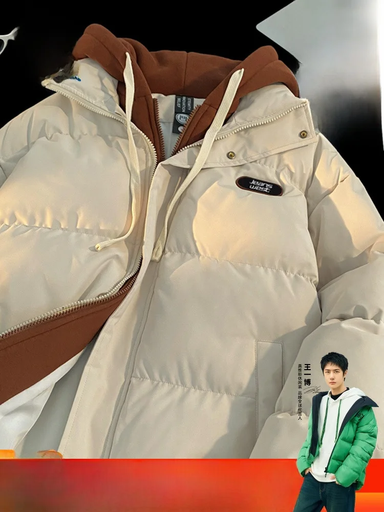GV Zhenvis Fake Двухсекционная куртка на хлопковой подкладке мужская утолщенная теплая