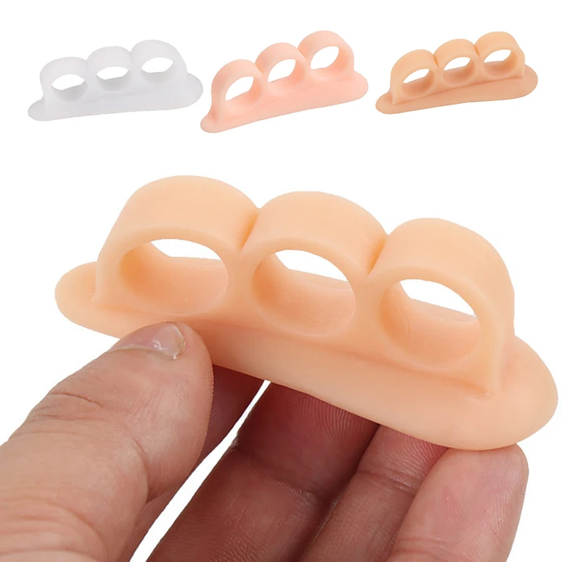 

2Pcs=1Pair Silicone Gel Hammer Toe Straightener Corrector for Curled Toes Hallux Valgus Feet Foot Care Bunion Adjuster Tool