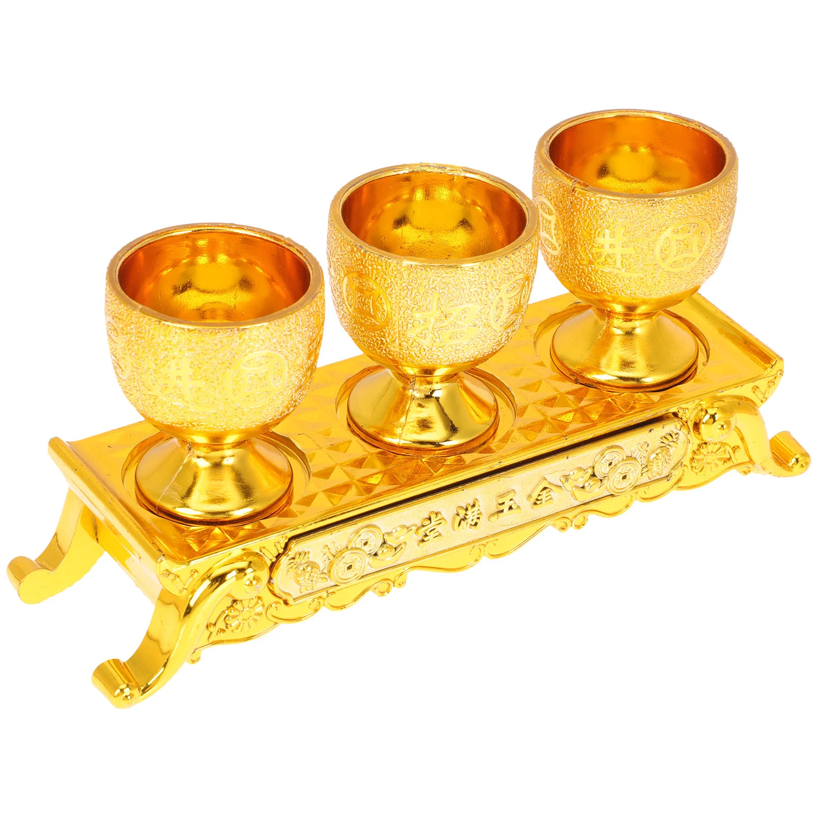 

Cup Offering Goblet Bowl Holychalicewater Vintage Glasses Temple Worshipshot Mini Smudging Energy Chineseritual Metal Brass
