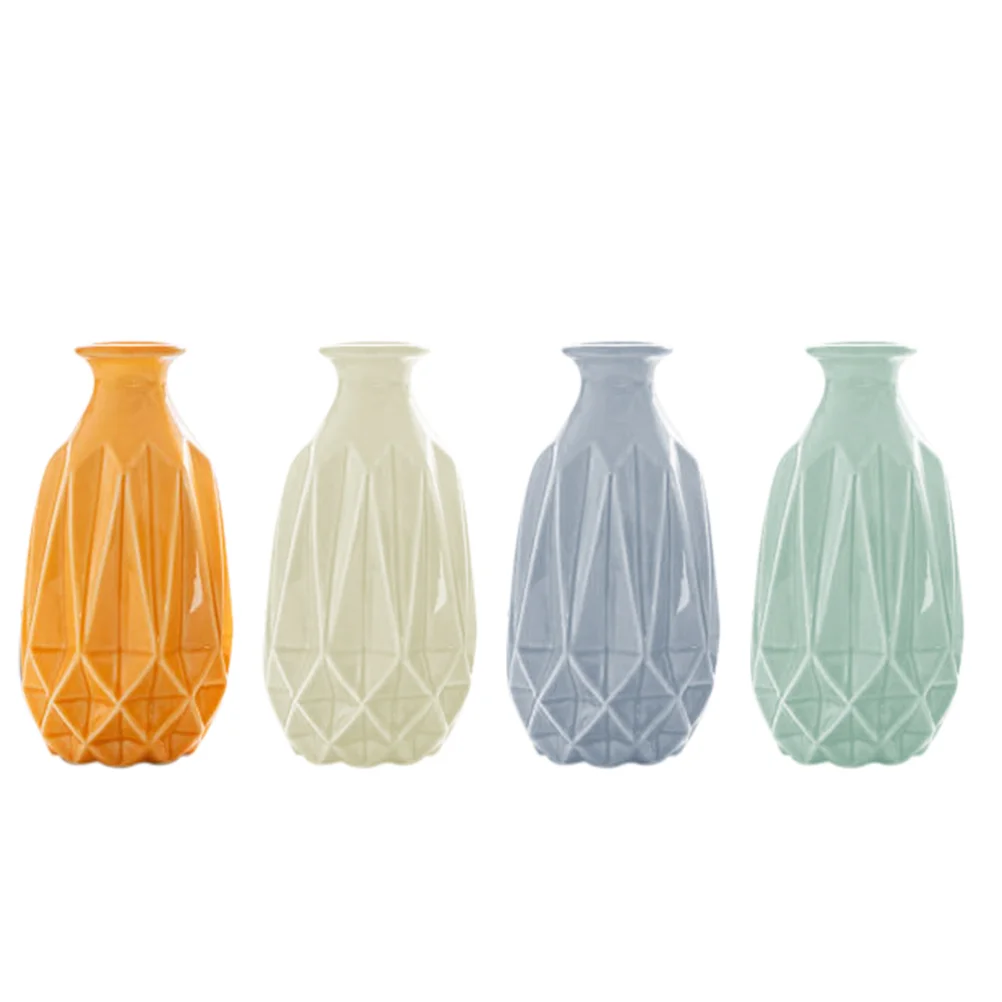 

Vase Flower Holder Decoration Home Decorative Hydroponic Gifts Makeup Room Living Unique Table Housewarming Centerpiece Desktop