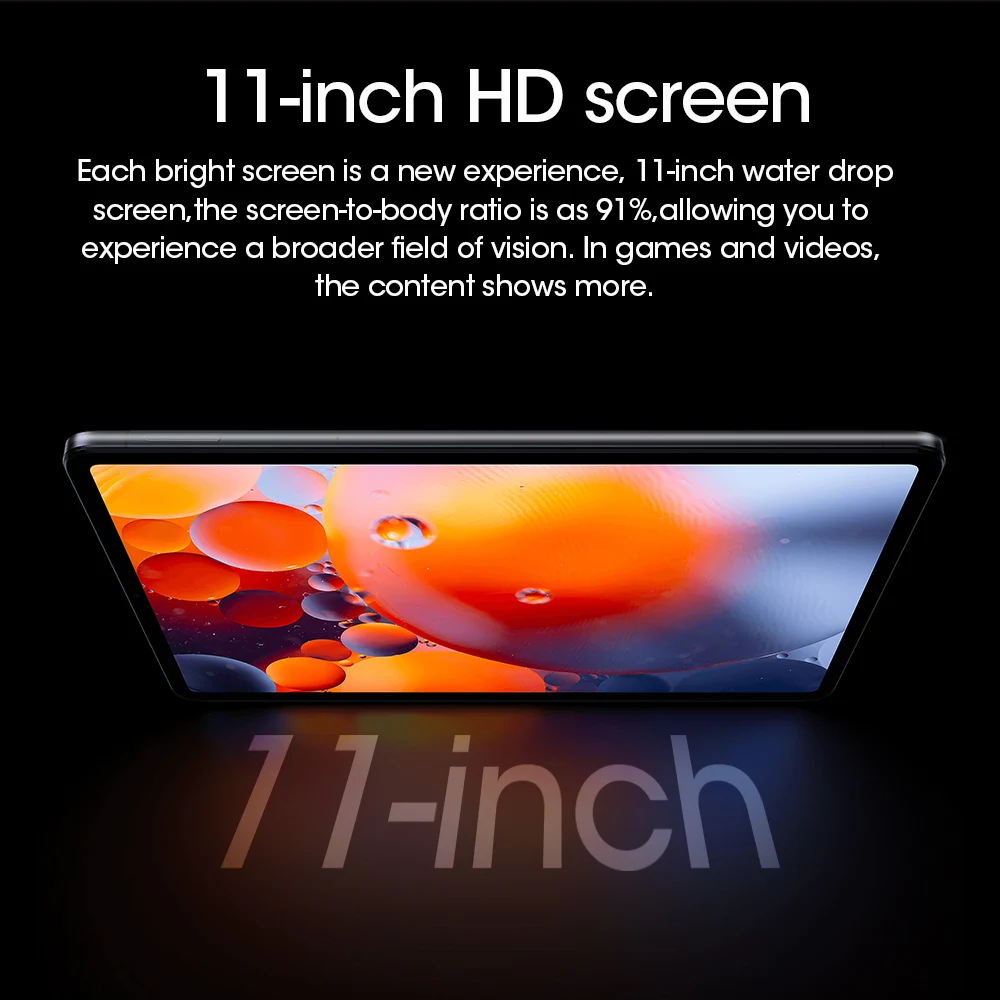 X101 Android 13 System Tablet with 11.0 inch HD Screen Dual SIM Cards 6GB RAM 8800mAh Battery GPS and 18MP+24MP Cameras