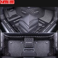 for chery exeed vx 2021 2022 car styling floor mats double layer pu leather foot pad interior floorliner accessories for lhd