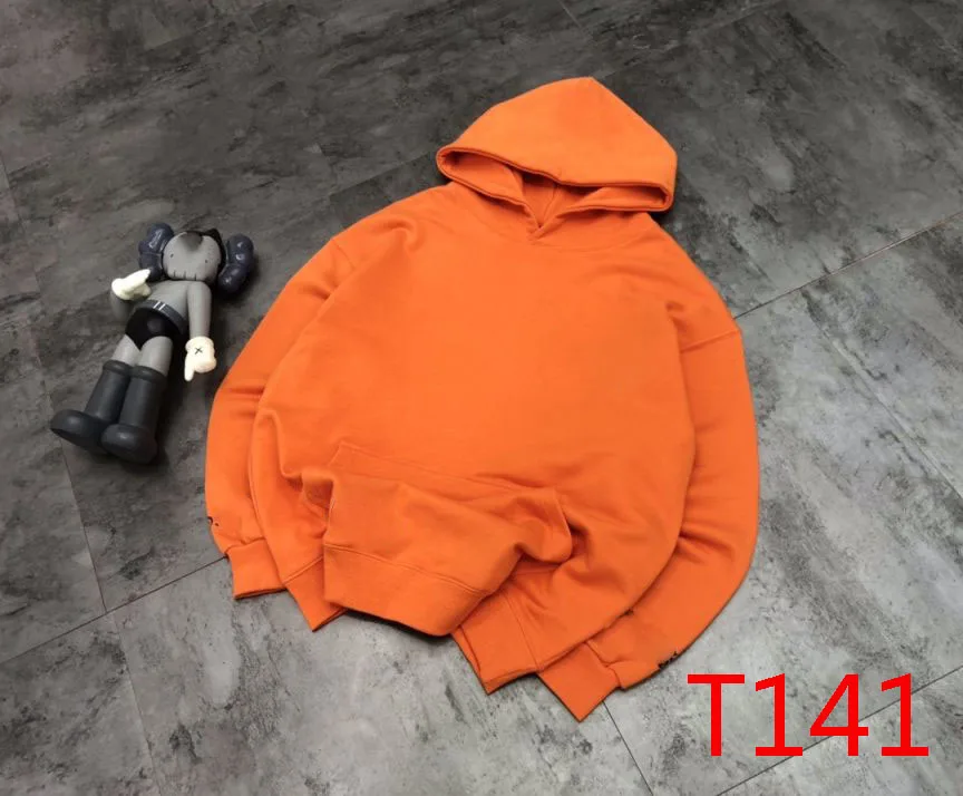 

T141 Classic high street style cross sweater embroidery new holy sword hooded long-sleeved letters Fashion fresh personality