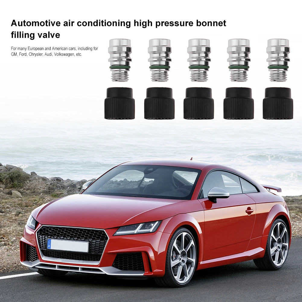 

5 шт., шаровой кран с боковым отверстием высокого давления для ремонта кондиционирования воздуха и заправки для Gm