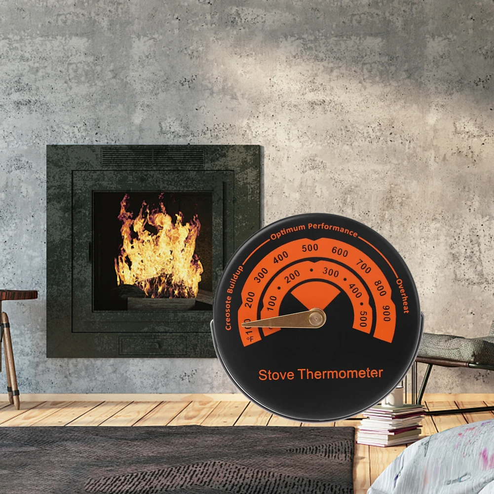

Magnetic Stove Thermometer Burner Fireplace Thermometer Household Fireplace Fans Oven Fireplace Accessories