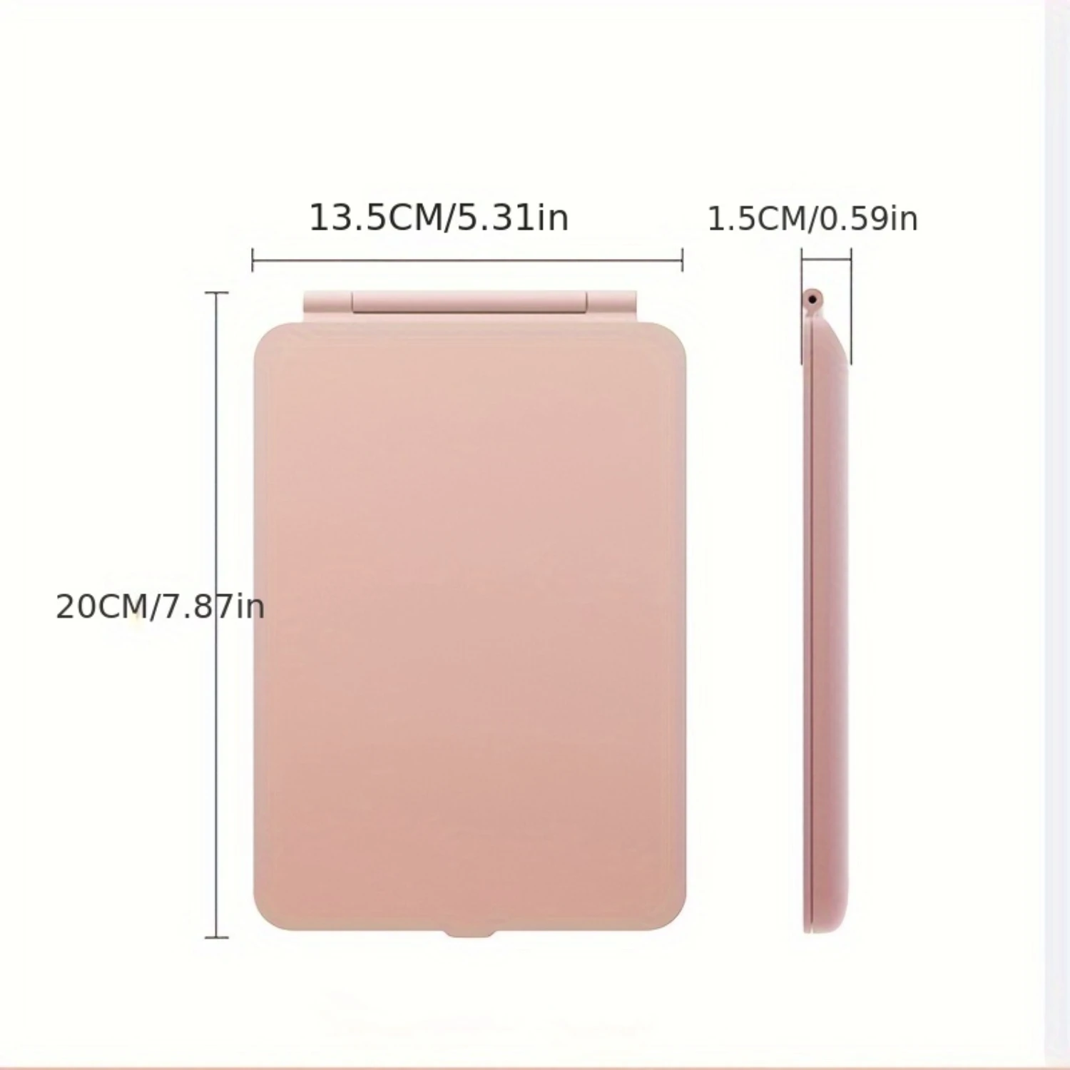 Ультратонкое портативное дорожное зеркало для макияжа с 10-кратным