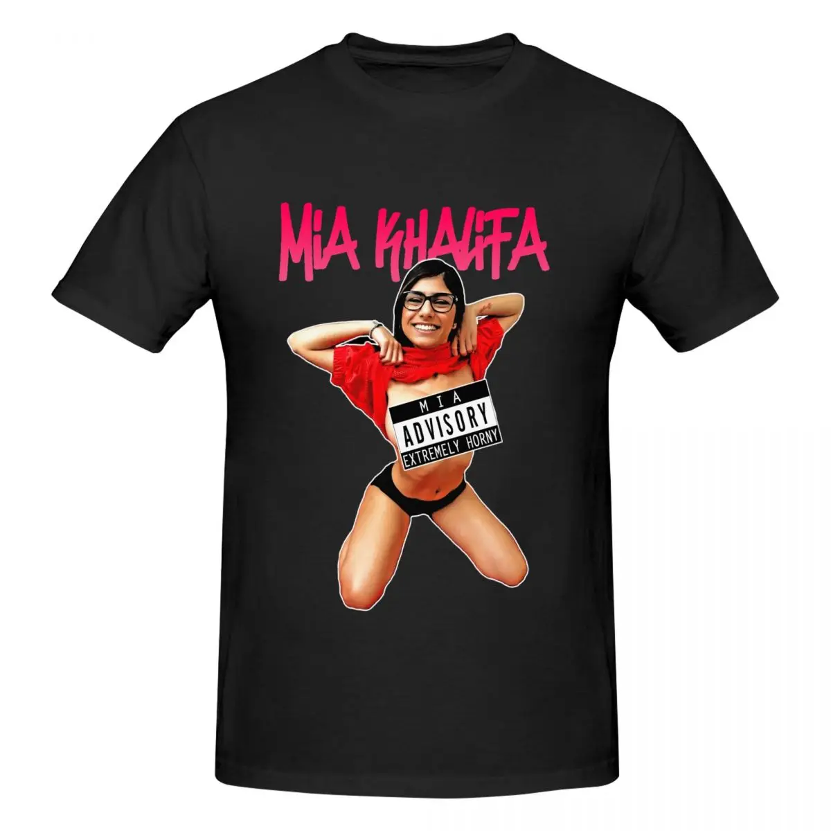 Mia Khalifa Classic (9) Мужские футболки Khalifa2 Креативная футболка с коротким рукавом и