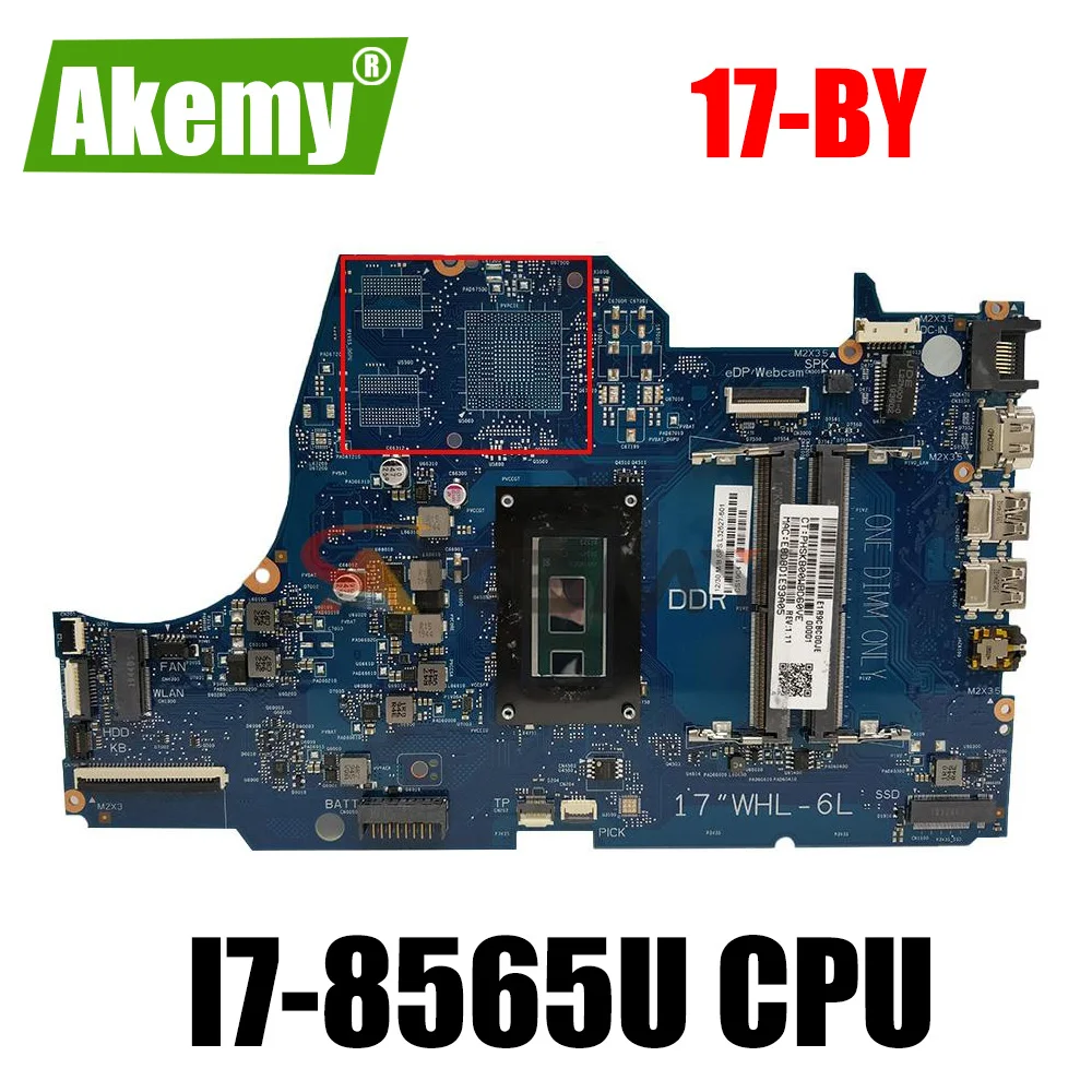 

L48771-601 L48771-001 For HP 17-BY 17-BY00 17G-CR 17Q-CS laptop motherboard 6050A3022701-MB-A01 With I7-8565U tested