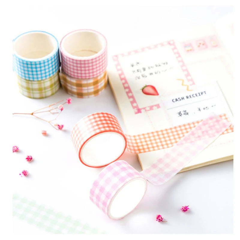 

4/6 шт., декоративная лента в клетку