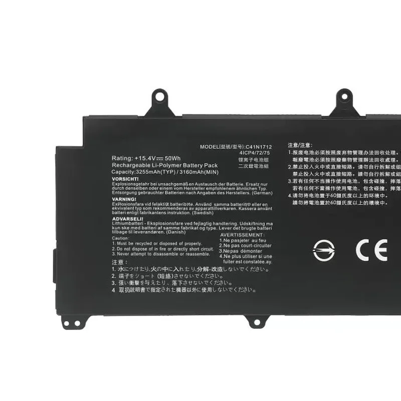 ZEDI Новый аккумулятор для ноутбука C41N1712 ASUS GX501 GX501Vl GX501GI GX501G GX501GM GX501GS GX501VSK GX501VS-XS71