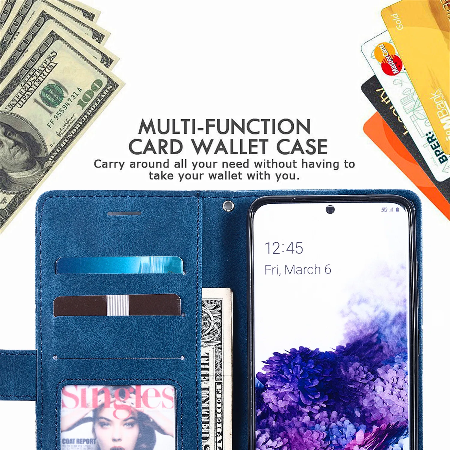 Magnetic Leather Flip Case For Huawei Mate 20 30 P20 P30 Pro P40 Lite P Smart 2019 Honor 9A 9S 10 Lite Y6P Wallet Stand Cover