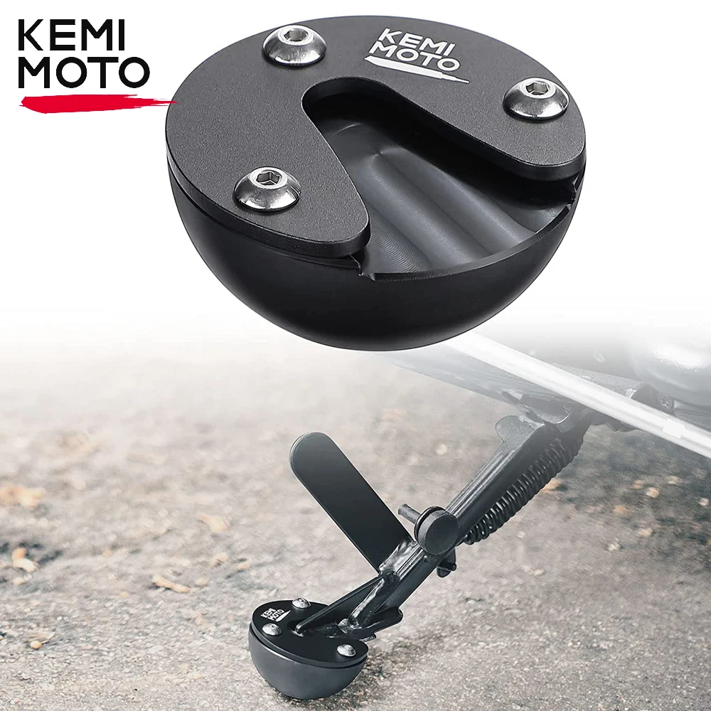 Motorcycle Kickstand Pad Ball Kickstand Extension Support Plate for Surron Dirt Bike Soft Surfaces Grass Hot Pavement Outdoor
