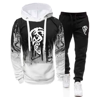 2022 autumn new mens sports wear hoodies and sweatpants high quality male daily casual sports jogging suit printed outfits