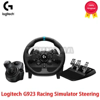 logitech g923 game steering racing simulator steering with pc ps4 ps5 feedback handbrake gear lever nintendo switch games