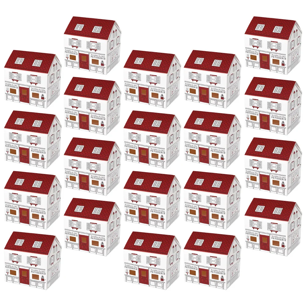 

20 Pcs Happy Candy Bridesmaid Christmas Gift Sacks Small Packaging Supplies White Card Bags