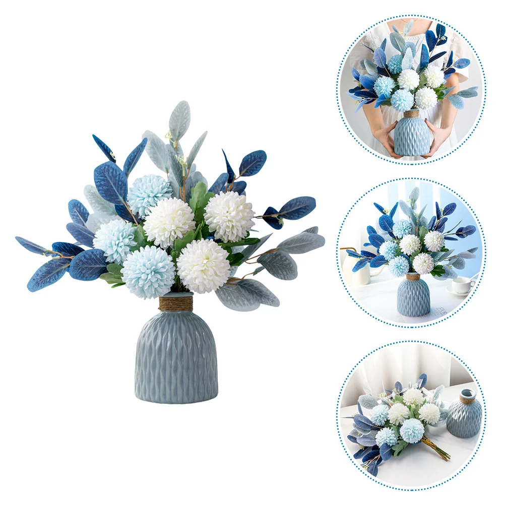 

Artificial Flower Outdoor Tabletop Decor DIY Bouquet Simulated Hydrangea Ornament Delicate Flowers Fake Ceramics Office