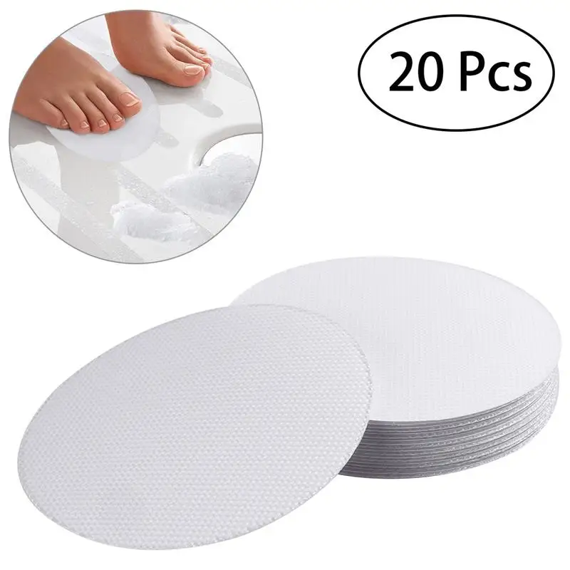 

20PCS 10CM PEVA bathroom anti-skid sticker Anti-slip Discs Tape Non Stickers for Tubs Bath And Shower Safety Tread (Transparent)