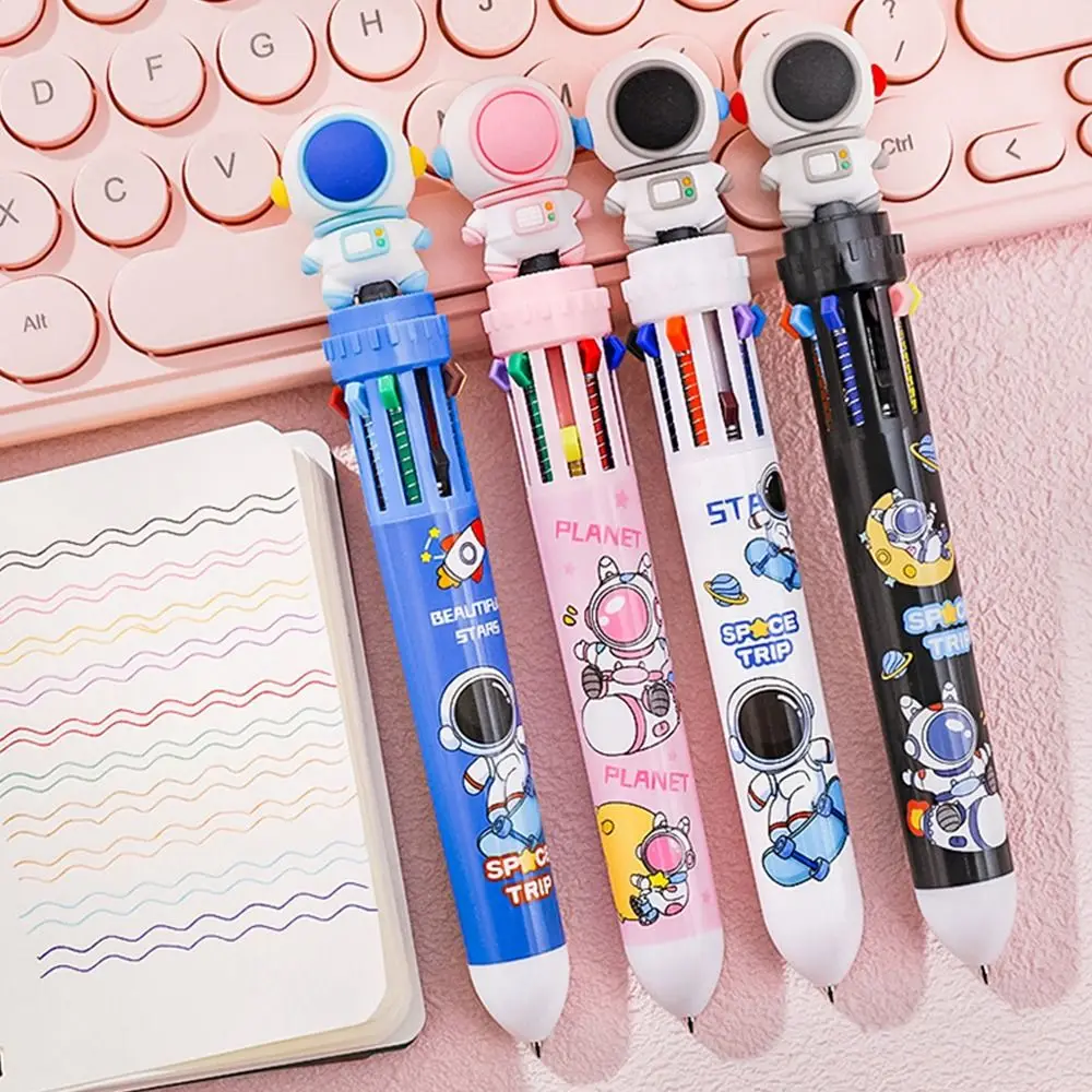 

Stationery Press Type Writing Tools Students Gift Colorful Refill Gel Pens Ballpoint Pen Astronaut Shaped Neutral Pen