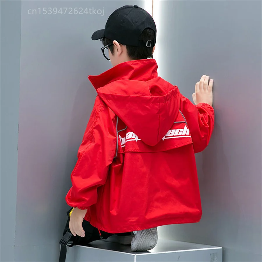 

Spring Jackets for Boy Coat letter print Jacket Boy's Windbreaker Autumn Jacket Patchwork Kids Children Jacket
