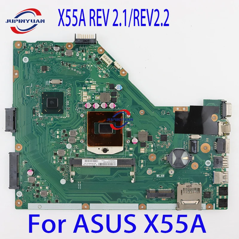 Материнская плата для ноутбука X55A HM70 HM76 4 Гб 2 Гб ОЗУ подходит для ASUS X55A оригинальная материнская плата REV 2,1/REV2.2 DDR3 Материнская плата для ноутбука X55A HM70 HM76 4 Гб 2 Гб ОЗУ подходит для ASUS X55A оригинальная материнская плата REV 2,1/REV2.2 DDR3