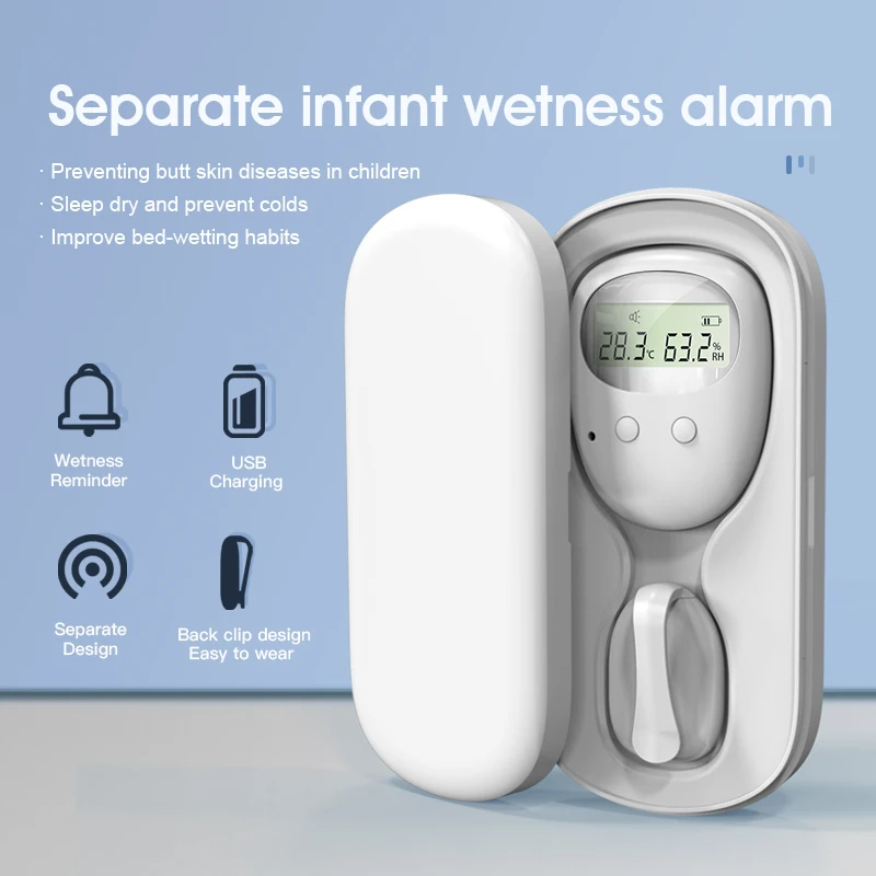Alarma de orinal profesional para bebés, niños y adultos, recordatorio de humedad para dormir, Plaswekker