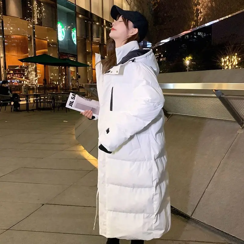 Winter Hooded Long Parkas Women Down Cotton Snow Wear Overcoat Thicken Warm Jackets New Loose Cotton Padded 2023 News S63