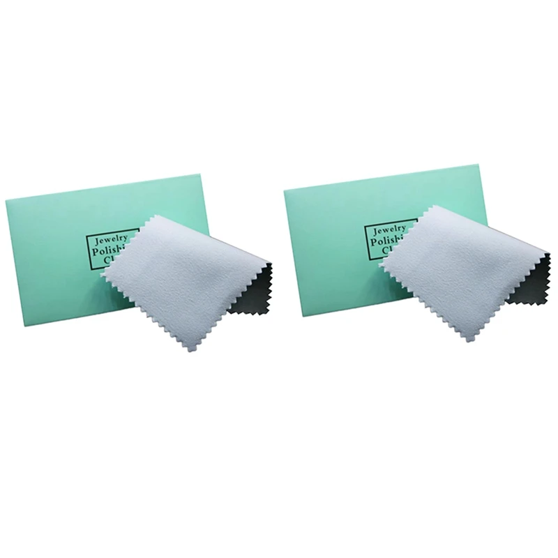 

100Pcs Silver Polishing Clean Polishing Cloth With Packaging Silver Cleaning Cloth Wipe Cloth Silver Suede Leather
