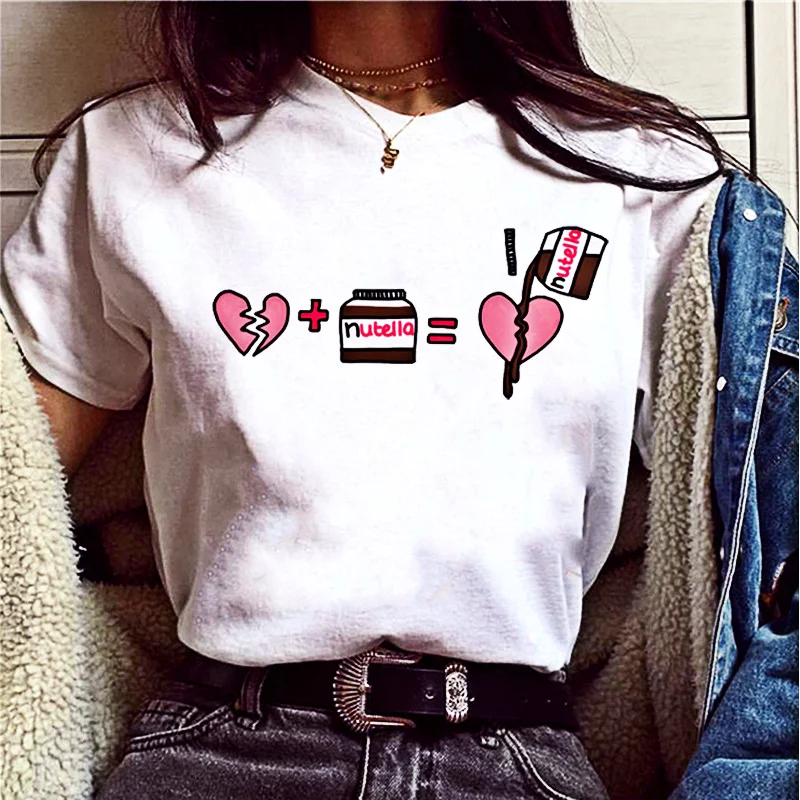 

2022 printed T-shirt female 90-year-old Harajuku Kawaii fashion T-shirt graphic cute cartoon T-shirt Korean women tops