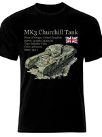 mk 3 churchill tank panzer armure ww2 army war uk t shirt summer cotton short sleeve o neck mens t shirt new s 3xl