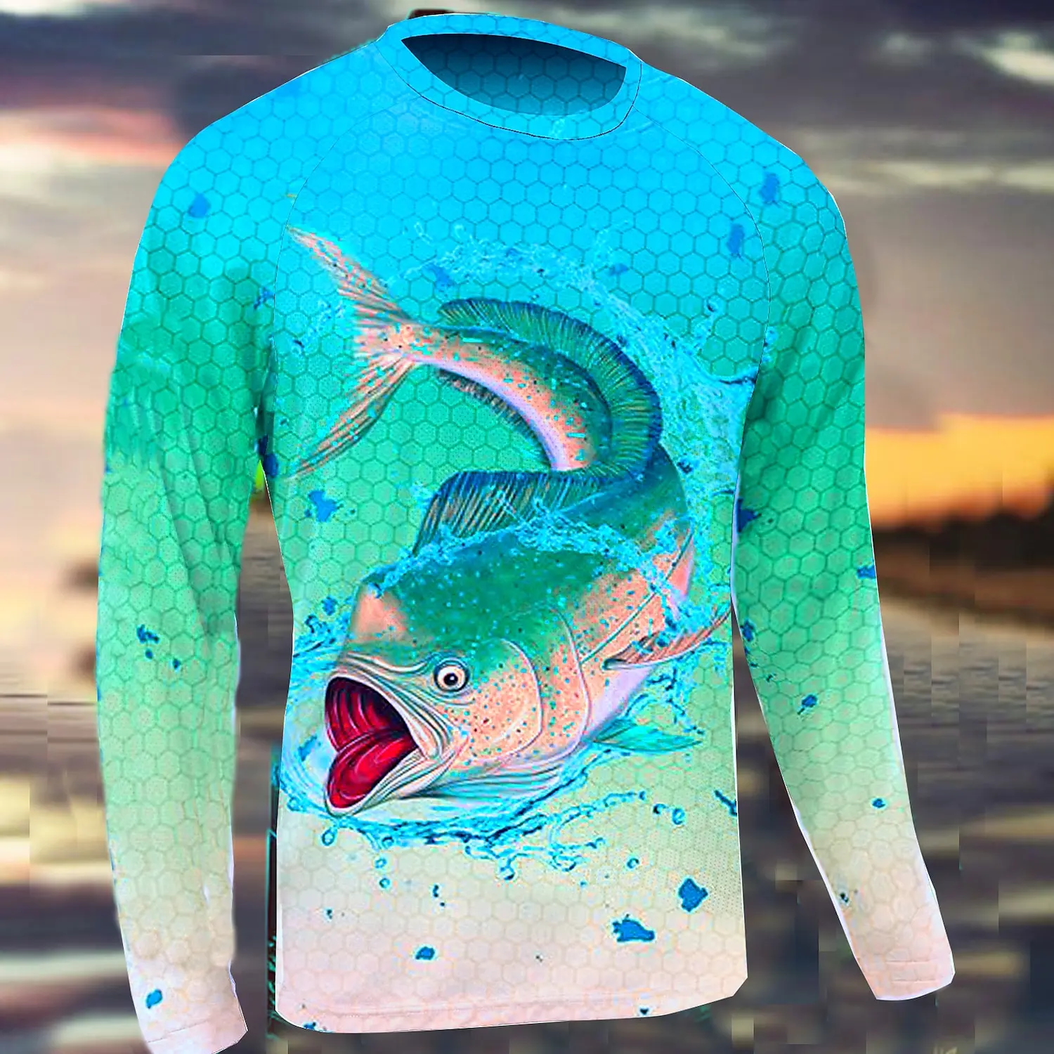 Мужская рыболовная рубашка уличная дышащая быстросохнущая легкая впитывающая