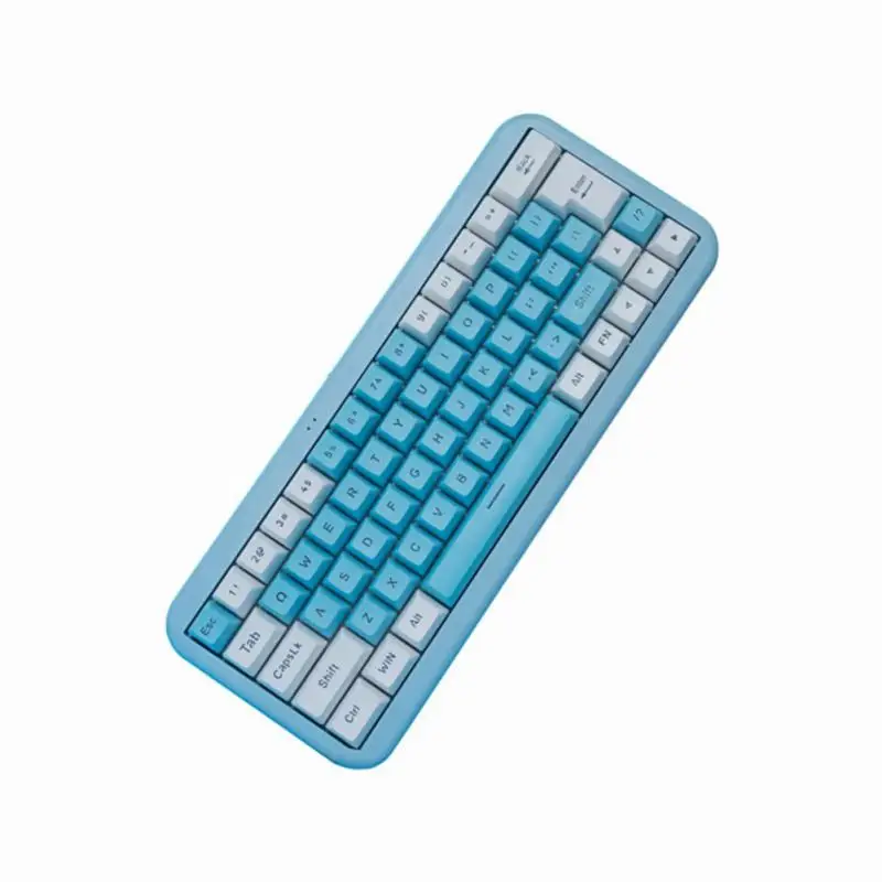 

Portable 2.4g Wireless Rechargeable Keyboard Rgb Light Backlit Keyboard Membrane Keyboard For Windows 63 Keys