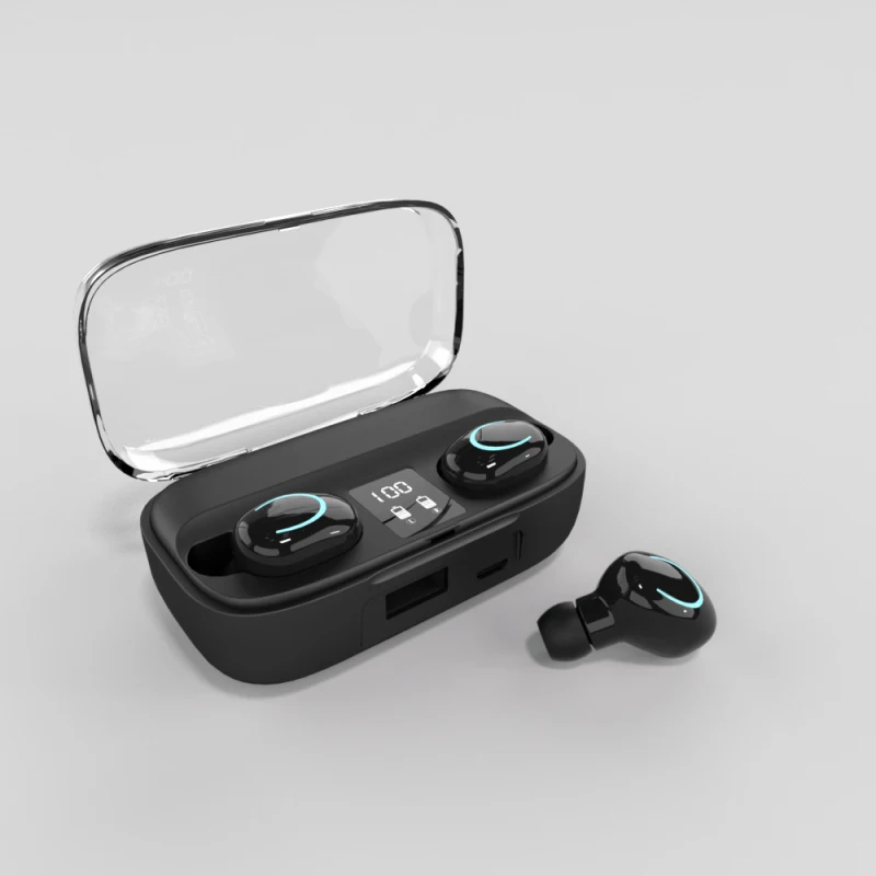 

1200ma Tws Ultra-low Delay Headset With Mic Bluetooth Headset 9d Surround With Led Digital Display Wireless Headphones