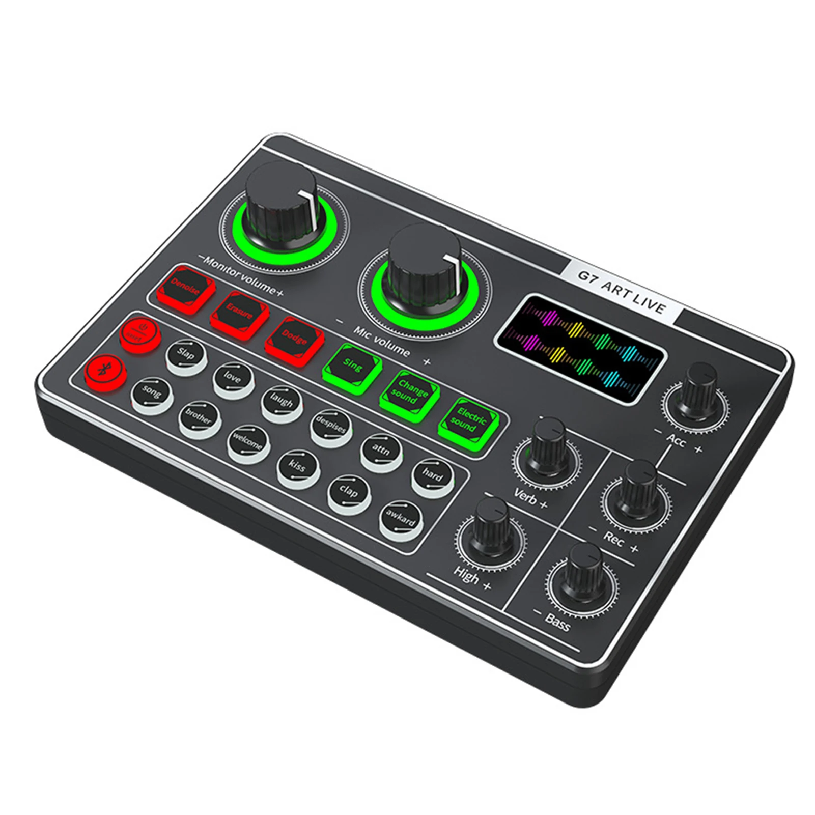 

Music Recording Gaming Streaming Noise Reduction With Effects Live Sound Card External Board Voice Changer Audio Mixer