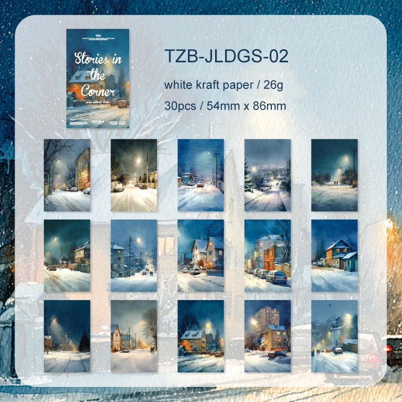 

Винтажная наклейка «История угла»