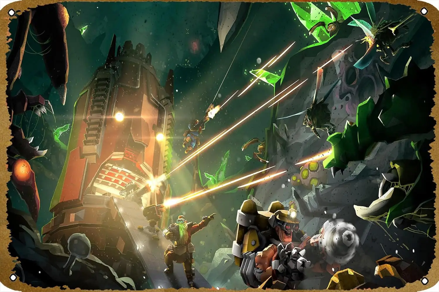 Постер KNIOIL Deep Rock Галактический металлический жестяной знак новинка вывеска для