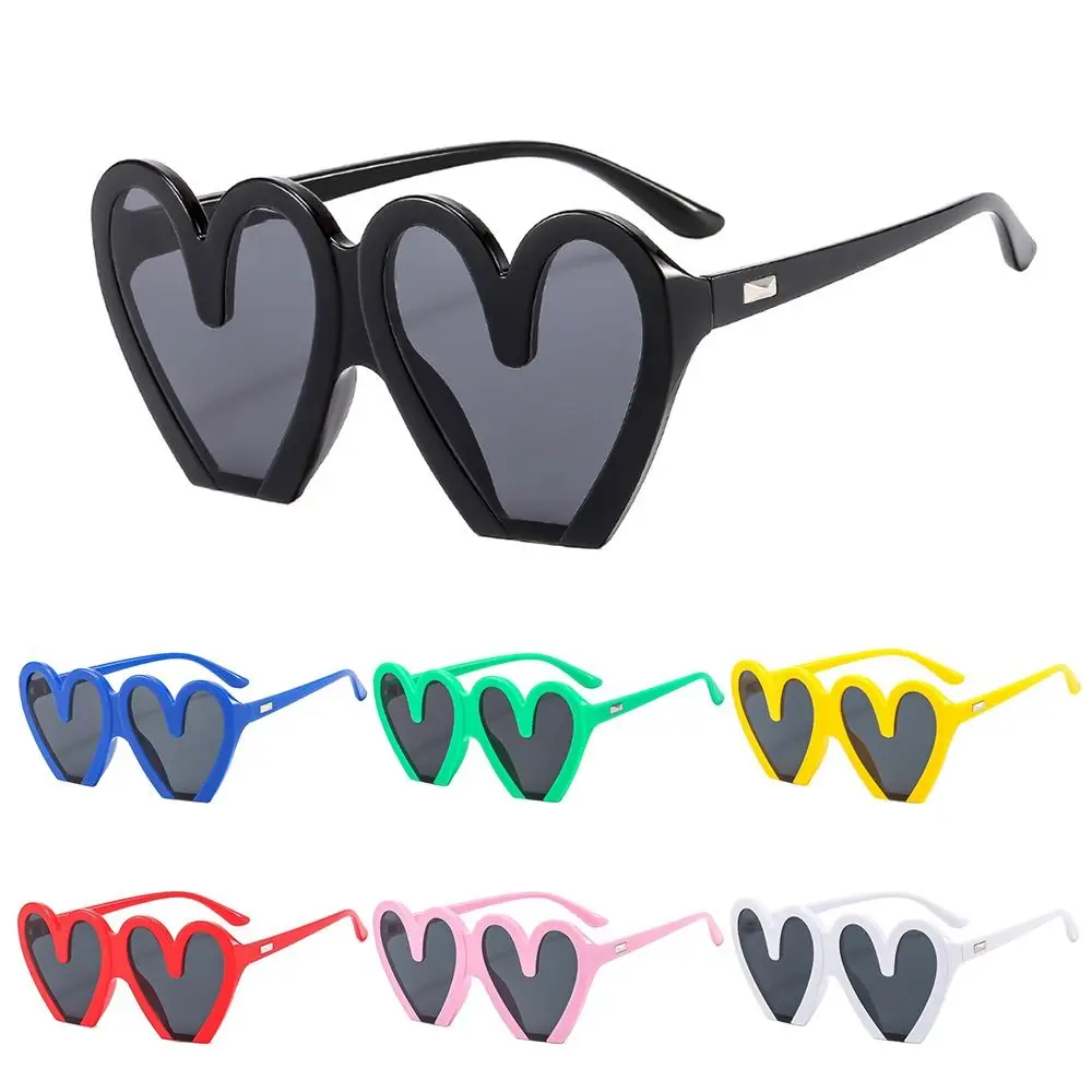 

Cool Halloween Costume Accessories Party Glasses Beach Sun Glasses Heart Sunglasses for Women Heart-shaped Shades