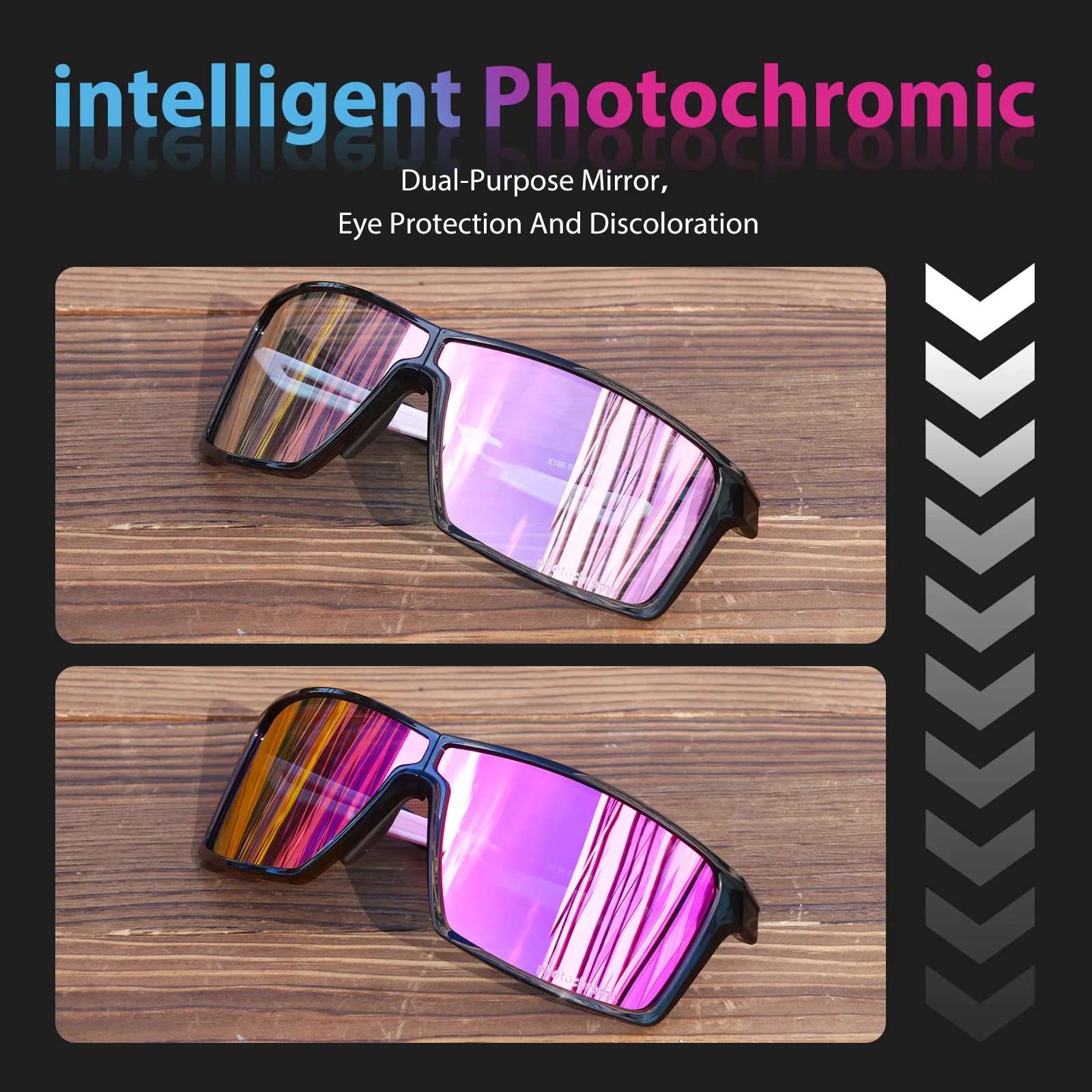 Kapvoe Складные Фотохромные Солнцезащитные Очки UV400 Для Велоспорта Мужчин И Женщин