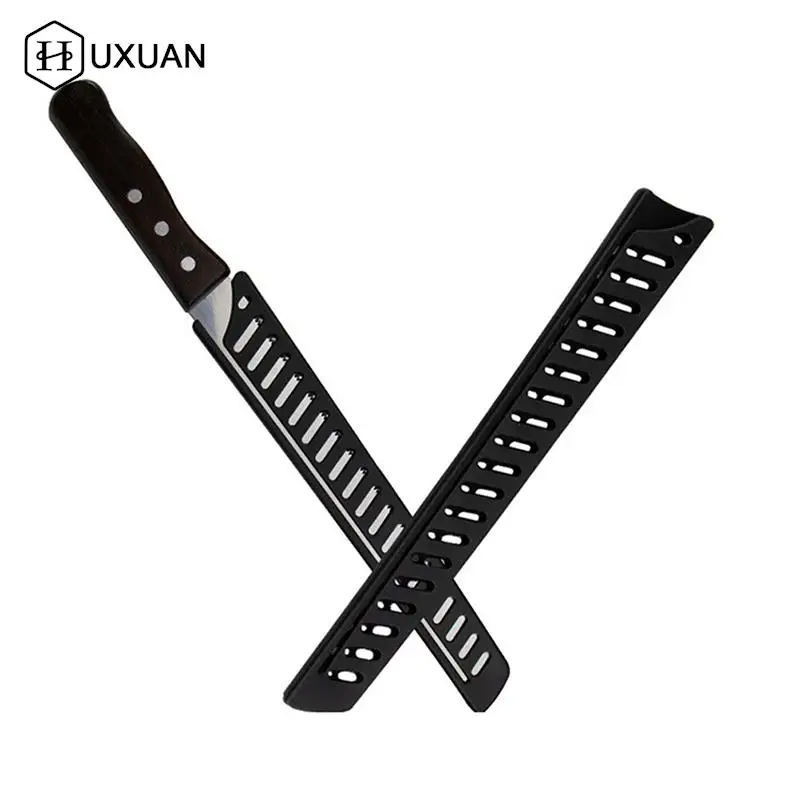 

Черная пластиковая защитная крышка для лезвия кухонного ножа, пластиковый рукав для ножа 10 дюймов, защитный кард