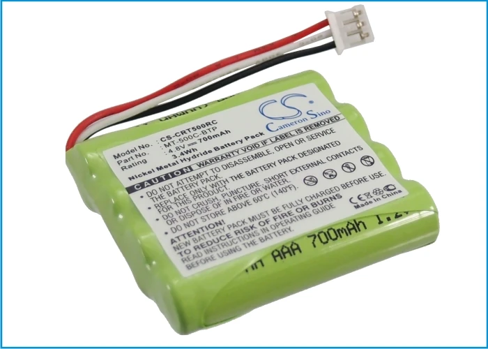 

CS 700mAh / 3.36Wh battery for Crestron MT-500C, MT-500C-RF, TSU6010 MT-500C-BTP