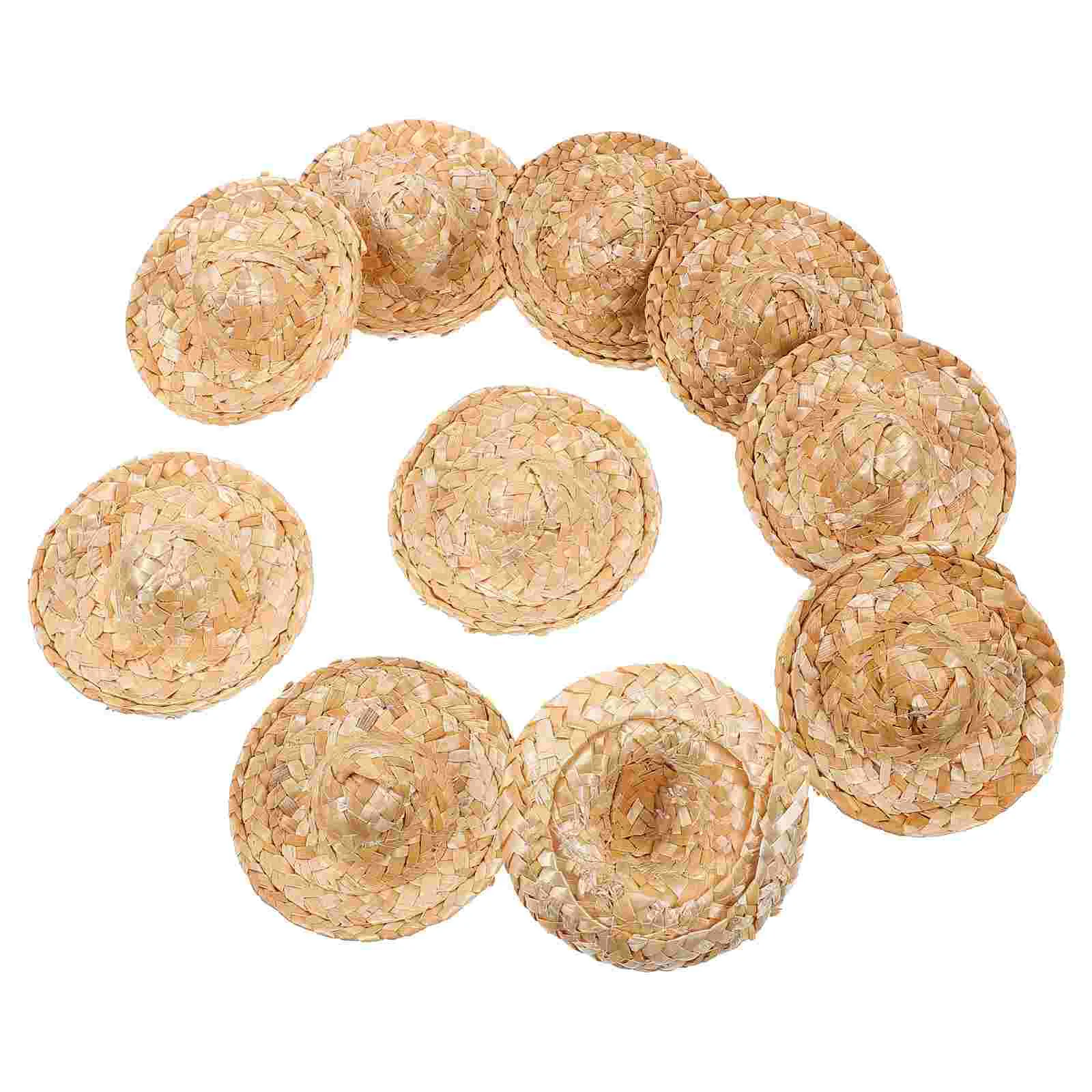 

Hawaii Photo Hat Prop Exquisite Woven Ornament Straw Decor Clothes Accessory Adorable Adornment Delicate Toy Baby