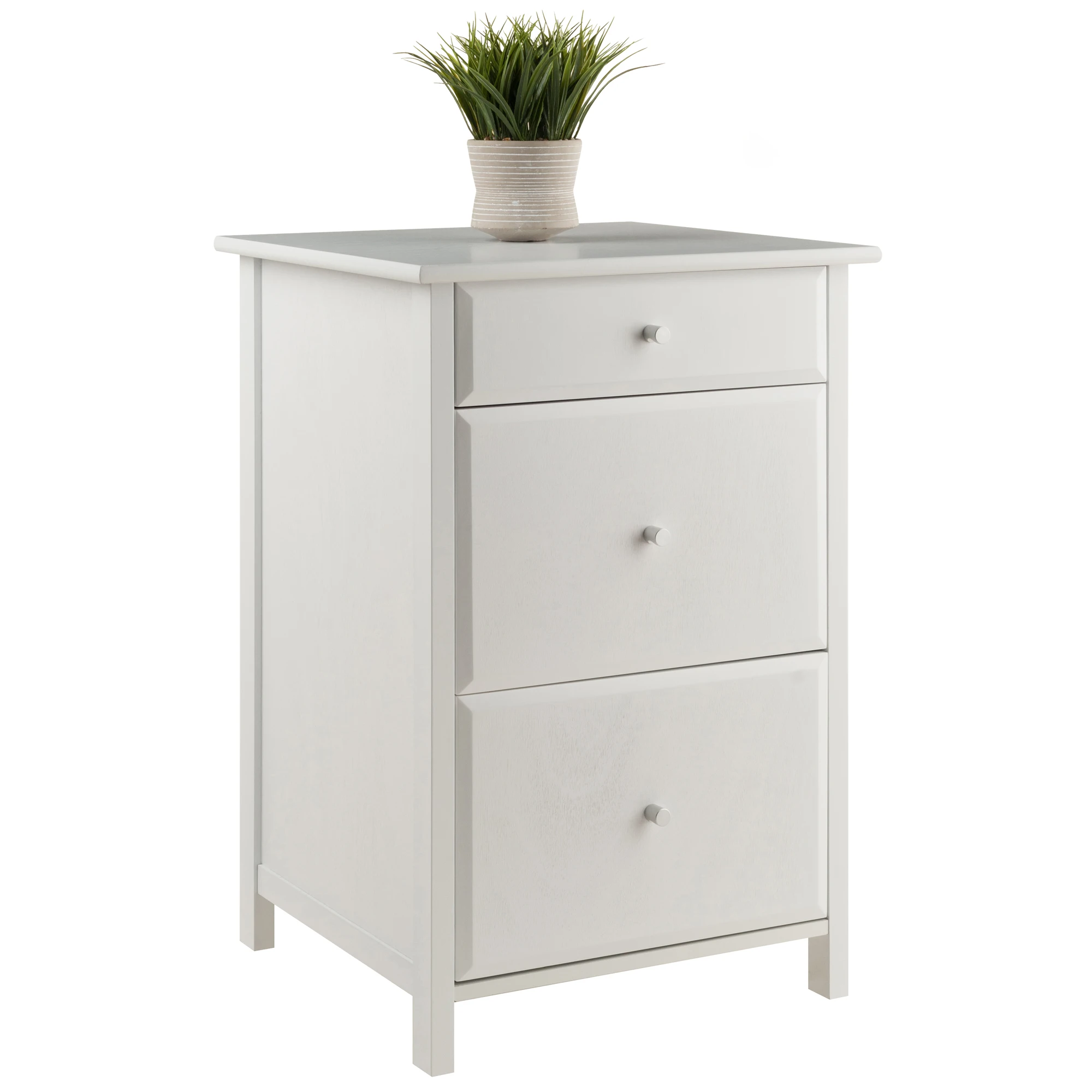 

Wood Delta Home Office File Cabinet, White Finish