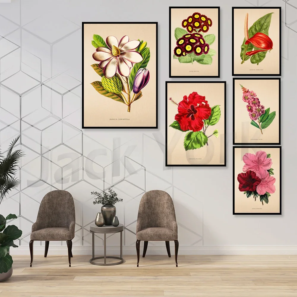 Vintage Wormwood Print Antique Botanical Posters Flower Prints Home Decor Wall Art Green Leaf Artemisia Absinthium