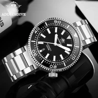 addiesdive fashion mens automatic mechanical watch nh35a diver steel ceramic bezel wristwatch waterproof 1000m sapphire watches