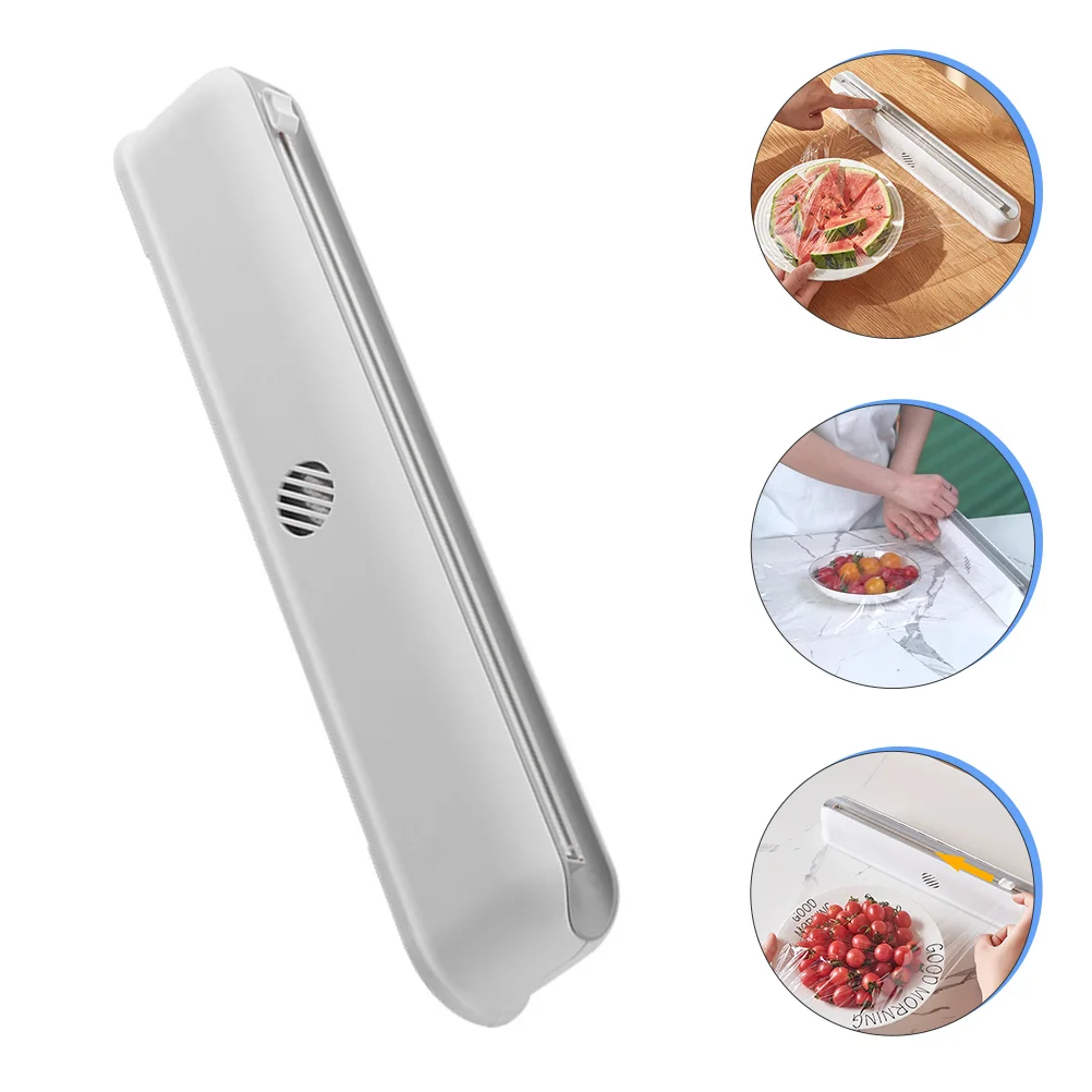 

Plastic Wrap Dispenser Cutter Refillable Cling Film Dispenser Slide Cutter
