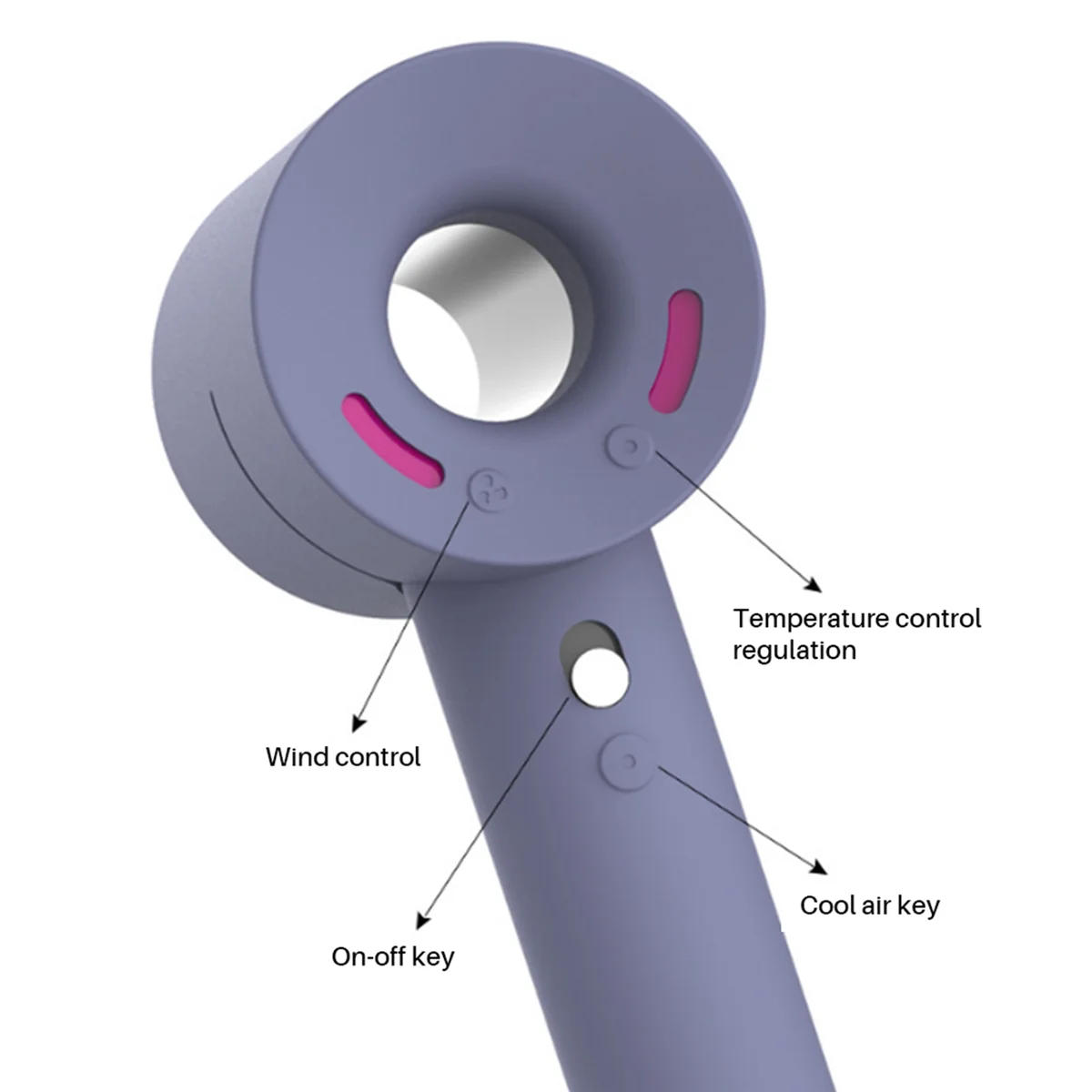 Фена для волос чехол Dyson мягкий силиконовый гель портативный пыленепроницаемый