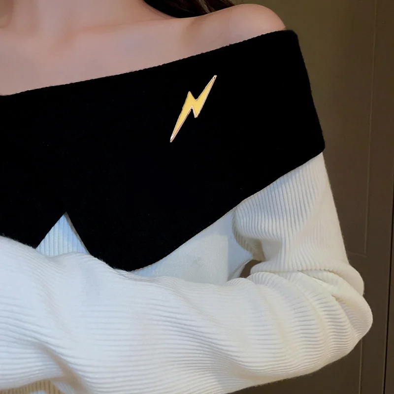 Значок погоды булавки морской Восход луна звезда ночь броши улыбка солнце молния