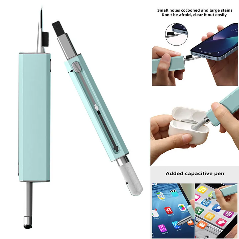

Kjoew Cleaner Kit for Airpods Pro 1 2 earbuds Cleaning Pen Brush Sticking for Airpods Pro 3 2 1 Earbuds Bluetooth Cleaning Tools