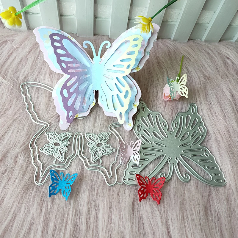 

New 3D Butterfly metal cutting die mould scrapbook decoration embossed photo album decoration card making DIY handicrafts